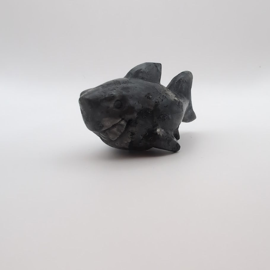 Larvikite Shark Carving