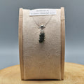 Moldavite with Herkimer Pendant