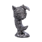 Celtic Crescent Wolf and Moon Ornament