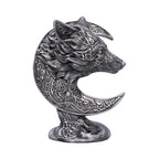 Celtic Crescent Wolf and Moon Ornament